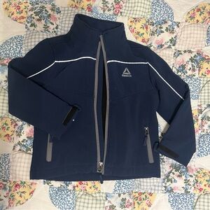 Reebok Navy and Black Fleece-Lined Jacket